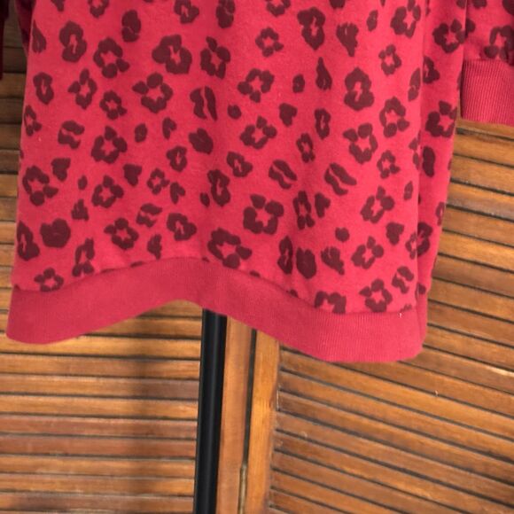 Eloquii Elements Puff Sleeve Leopard Print Sweatshirt Dress Belted Size 22/24 - Picture 10 of 15